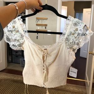 Free People Lace Top